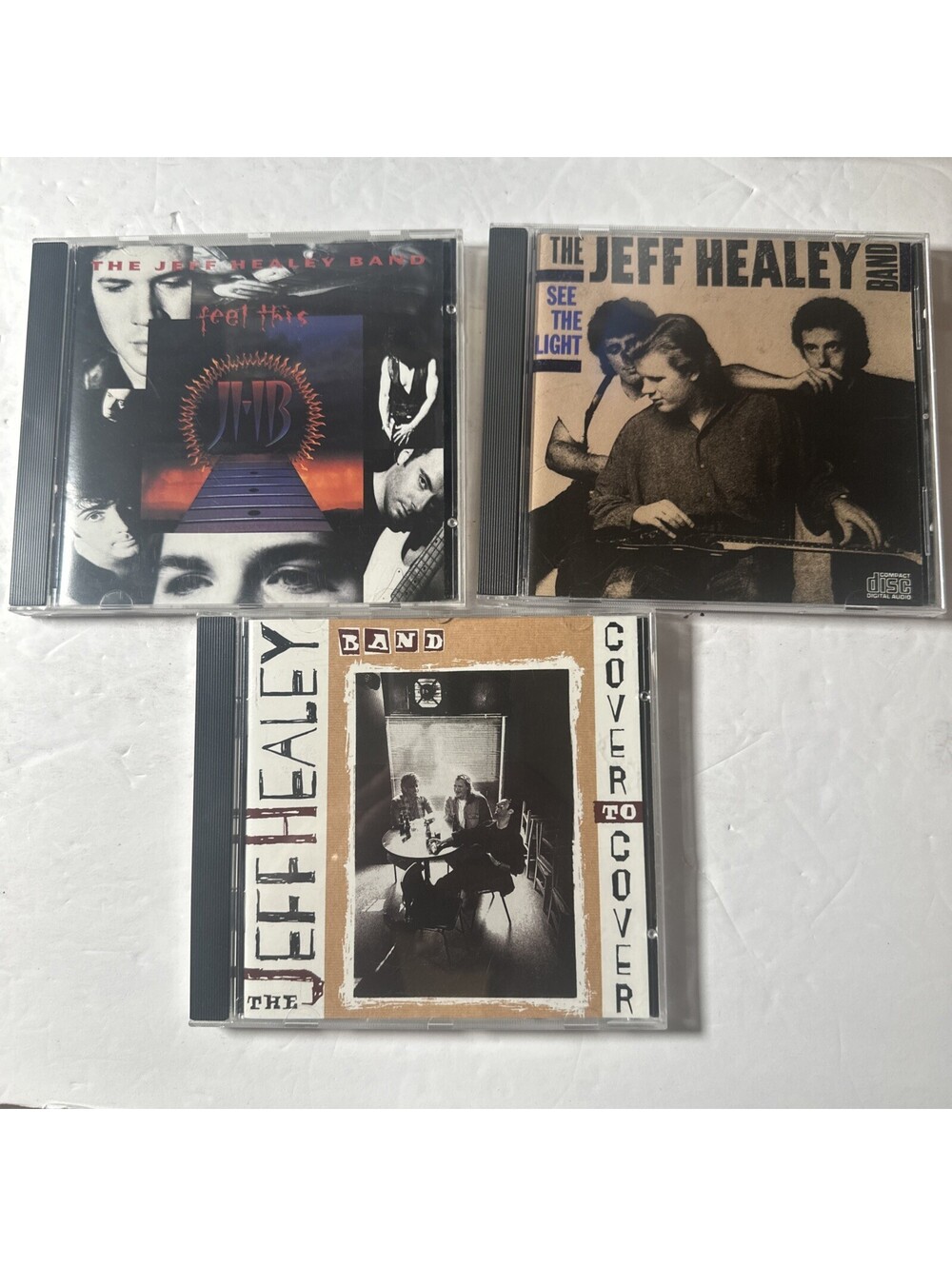 Jeff Healey Band: 3 CD Lot Feel This See The Light Cover To Cover